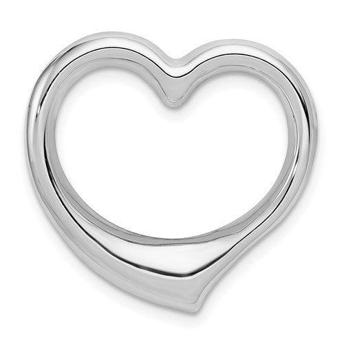 14k-white-gold-heart-hollow-pendant-slide-SolomonJeweler-Wichita-KS-CustomJewelry