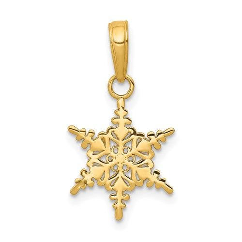 14k-small-snowflake-pendant-SolomonJeweler-Wichita-KS-CustomJewelry