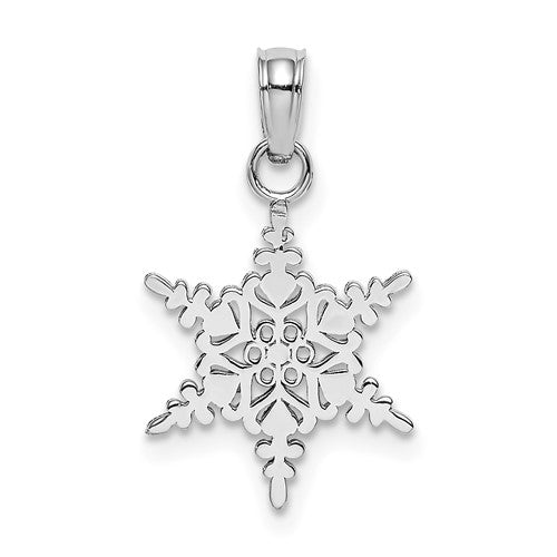 14k-white-gold-small-snowflake-pendant-SolomonJeweler-Wichita-KS-CustomJewelry