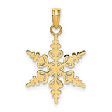 14k-polished-snowflake-charm-SolomonJeweler-Wichita-KS-CustomJewelry