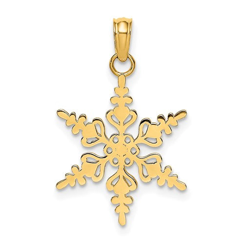 14k-polished-snowflake-charm-SolomonJeweler-Wichita-KS-CustomJewelry