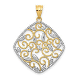 14k-w-rhodium-diamond-cut-filigree-swirl-pendant-SolomonJeweler-Wichita-KS-CustomJewelry