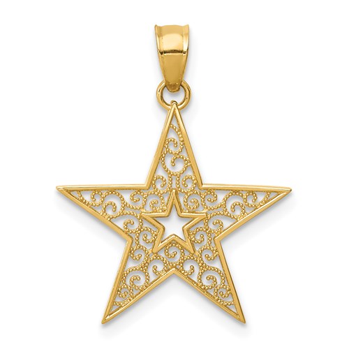 14k-filigree-star-pendant-SolomonJeweler-Wichita-KS-CustomJewelry