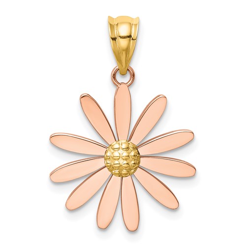 14k-two-tone-rose-and-yellow-gold-daisy-pendant-SolomonJeweler-Wichita-KS-CustomJewelry