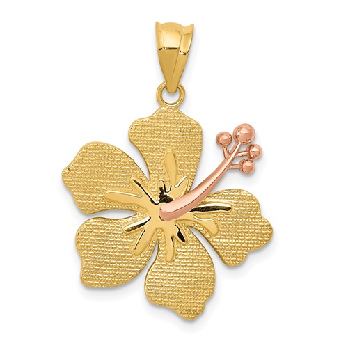 14k-two-tone-yellow-rose-hibiscus-charm-SolomonJeweler-Wichita-KS-CustomJewelry