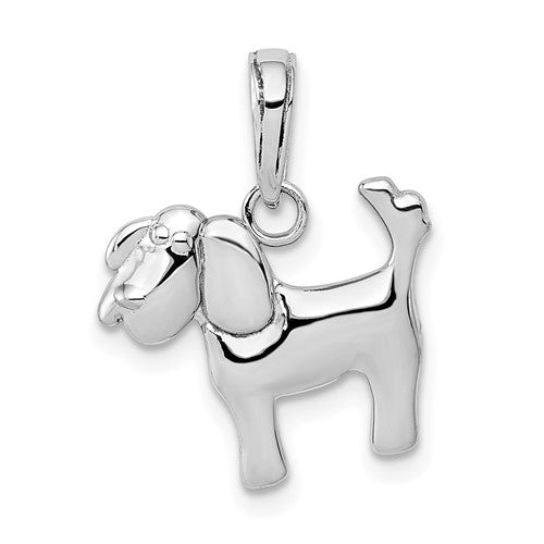 14k-white-gold-polished-dog-charm-SolomonJeweler-Wichita-KS-CustomJewelry