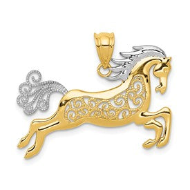 14k-w-rhodium-filigree-horse-pendant-SolomonJeweler-Wichita-KS-CustomJewelry