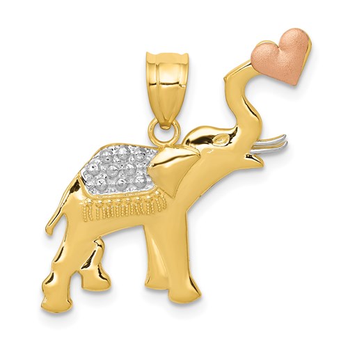 14k-two-tone-w-white-rhodium-elephant-w-heart-pendant-SolomonJeweler-Wichita-KS-CustomJewelry