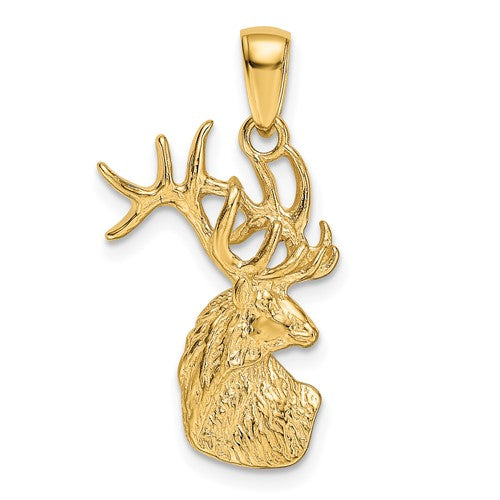 14k-polished-deer-head-charm-SolomonJeweler-Wichita-KS-CustomJewelry