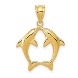 14k-two-dolphins-pendant-SolomonJeweler-Wichita-KS-CustomJewelry