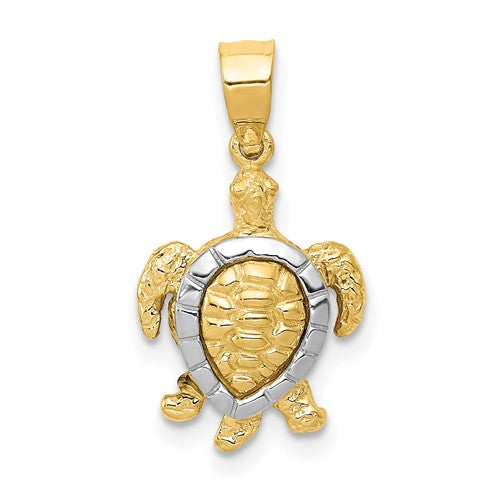 14k-two-tone-gold-turtle-charm-SolomonJeweler-Wichita-KS-CustomJewelry