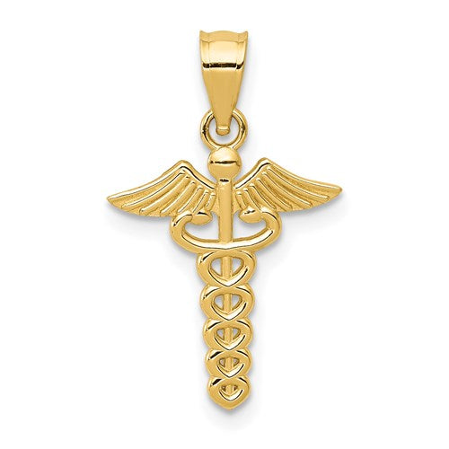 14k-caduceus-medical-pendant-SolomonJeweler-Wichita-KS-CustomJewelry