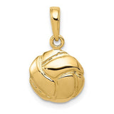 14k-solid-polished-open-back-volleyball-charm-SolomonJeweler-Wichita-KS-CustomJewelry