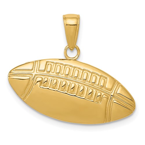 14k-polished-medium-football-charm-SolomonJeweler-Wichita-KS-CustomJewelry