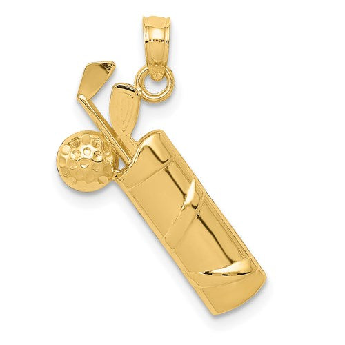 14k-polished-golf-bag-charm-SolomonJeweler-Wichita-KS-CustomJewelry