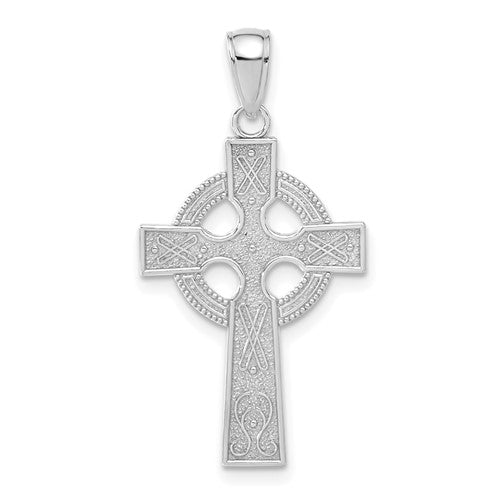 14k-white-gold-celtic-cross-pendant-SolomonJeweler-Wichita-KS-CustomJewelry