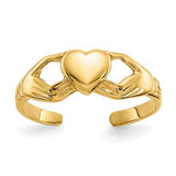14k-polished-claddagh-toe-ring-SolomonJeweler-Wichita-KS-CustomJewelry