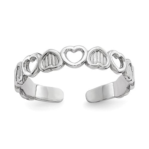 14k-white-gold-polished-hearts-toe-ring-SolomonJeweler-Wichita-KS-CustomJewelry
