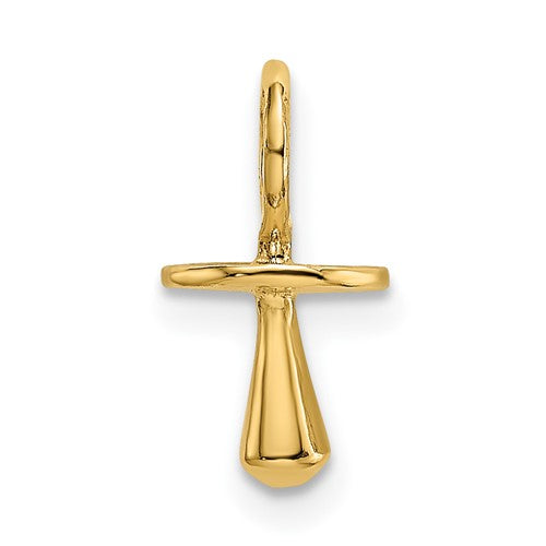 14k-gold-polished-3-d-pacifier-charm-SolomonJeweler-Wichita-KS-CustomJewelry