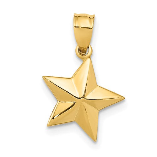 14k-polished-small-star-pendant-SolomonJeweler-Wichita-KS-CustomJewelry