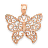 14k-rose-gold-polished-filigree-butterfly-pendant-SolomonJeweler-Wichita-KS-CustomJewelry