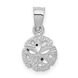 14k-white-gold-sand-dollar-pendant-SolomonJeweler-Wichita-KS-CustomJewelry