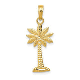 14k-gold-polished-and-textured-2-d-palmetto-palm-tree-pendant-SolomonJeweler-Wichita-KS-CustomJewelry