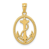 14k-gold-polished-anchor-w-rope-oval-pendant-SolomonJeweler-Wichita-KS-CustomJewelry