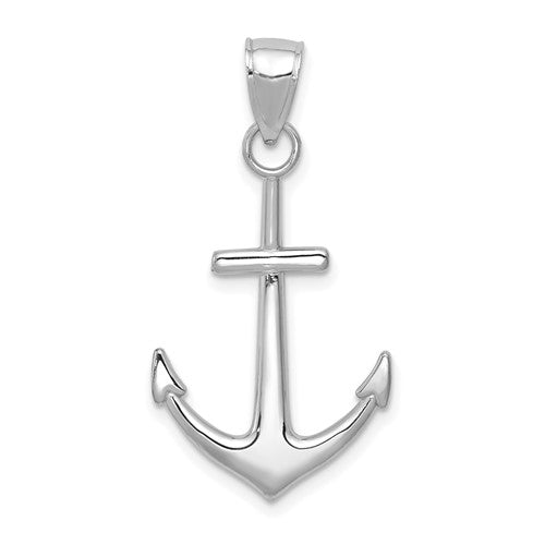 14k-white-gold-polished-anchor-pendant-SolomonJeweler-Wichita-KS-CustomJewelry