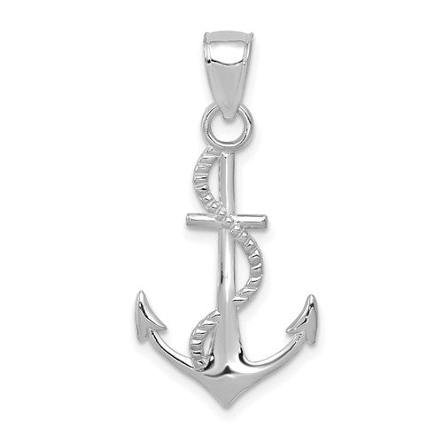 14k-white-gold-polished-anchor-w-rope-pendant-SolomonJeweler-Wichita-KS-CustomJewelry