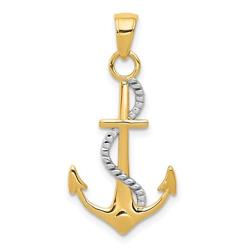 14k-two-tone-polished-anchor-w-rope-pendant-SolomonJeweler-Wichita-KS-CustomJewelry