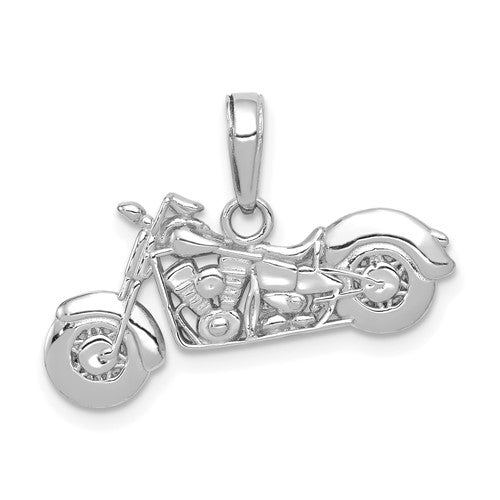 14k-white-gold-gold-polished-textured-3-d-motorcycle-pendant-SolomonJeweler-Wichita-KS-CustomJewelry