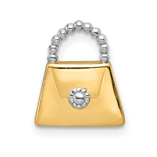 14k-and-rhodium-purse-slide-pendant-SolomonJeweler-Wichita-KS-CustomJewelry