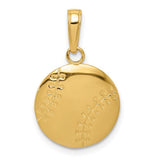 14k-gold-polished-baseball-closed-back-pendant-SolomonJeweler-Wichita-KS-CustomJewelry