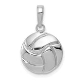 14k-white-gold-polished-volleyball-pendant-SolomonJeweler-Wichita-KS-CustomJewelry