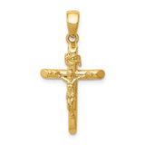 14k-polished-crucifix-cross-pendant-SolomonJeweler-Wichita-KS-CustomJewelry