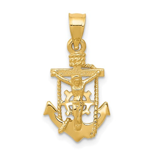 14k-polished-mariner-crucifix-pendant-SolomonJeweler-Wichita-KS-CustomJewelry