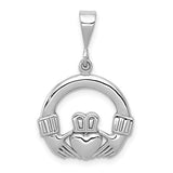 14k-white-gold-claddagh-charm-SolomonJeweler-Wichita-KS-CustomJewelry