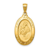 14k-saint-anthony-oval-medal-solid-pendant-SolomonJeweler-Wichita-KS-CustomJewelry