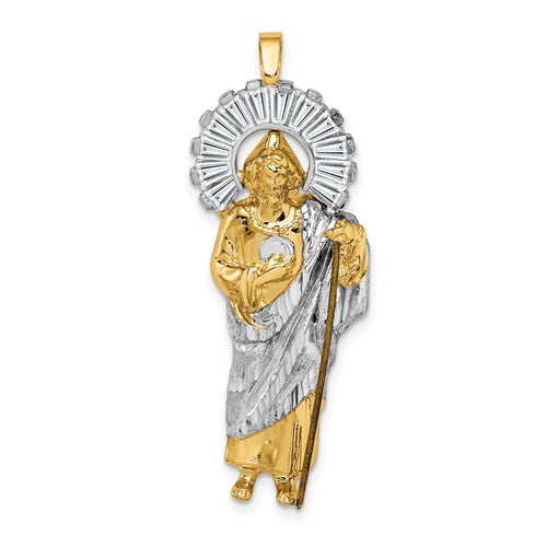 14k-w-rhodium-cz-d-c-polished-st-jude-pendant-SolomonJeweler-Wichita-KS-CustomJewelry