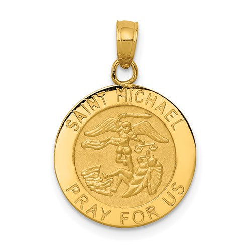 14k-saint-michael-medal-pendant-SolomonJeweler-Wichita-KS-CustomJewelry