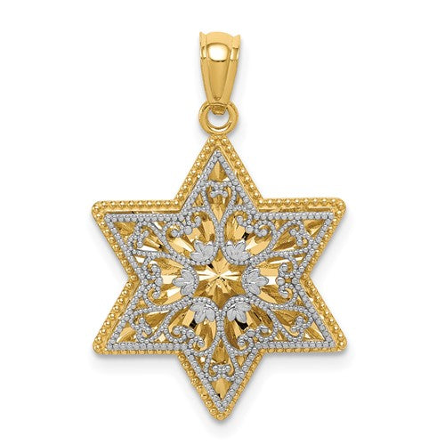 14k-two-tone-polished-reversible-filigree-star-of-david-pendant-SolomonJeweler-Wichita-KS-CustomJewelry