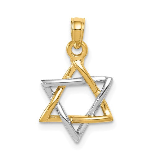 14k-two-tone-polished-star-of-david-pendant-SolomonJeweler-Wichita-KS-CustomJewelry