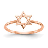 14k-rose-gold-polished-star-of-david-ring-SolomonJeweler-Wichita-KS-CustomJewelry