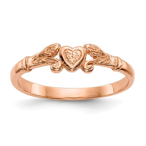 14k-rose-gold-textured-mini-heart-baby-ring-SolomonJeweler-Wichita-KS-CustomJewelry