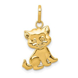 14k-polished-moveable-cat-pendant-SolomonJeweler-Wichita-KS-CustomJewelry