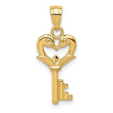 14k-polished-swans-heart-key-charm-SolomonJeweler-Wichita-KS-CustomJewelry