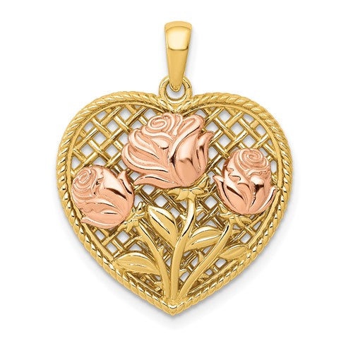 14k-two-tone-polished-flowers-in-heart-pendant-SolomonJeweler-Wichita-KS-CustomJewelry