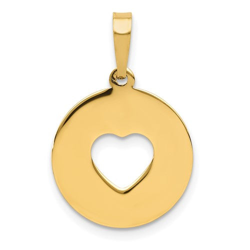 14k-polished-cut-out-heart-circle-disc-pendant-SolomonJeweler-Wichita-KS-CustomJewelry