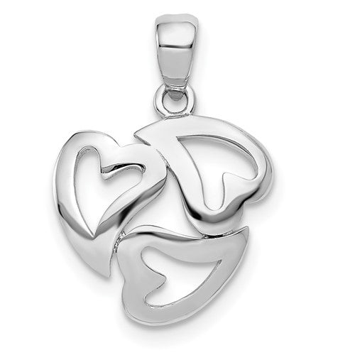14k-white-gold-polished-cut-out-3-heart-pendant-SolomonJeweler-Wichita-KS-CustomJewelry
